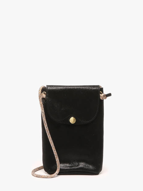 Cross Body Tas Vintage Leder Mila louise Zwart vintage 3568X